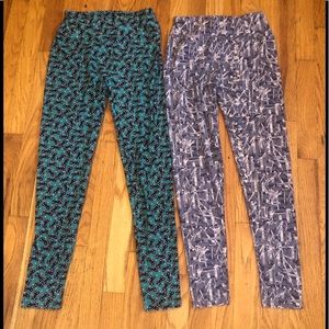 2 Pairs LuLaRoe Leggings One Size